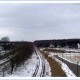 Omgeving Lager am schwarzen Berg. Het kamp lag links naast de rails.