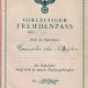Voorkant Fremdenpass Cees de Ruyter