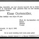 Rouwkaart Klaas G&ouml;rtem&ouml;ller