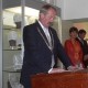 Burgemeester Boev&eacute;e tijdens zijn toespraak op de offici&euml;le opening van de tentoonstelling op 15 mei.
