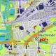 Lager Mascherode aan de Salzdahlumerstrasse en de B&uuml;ssing fabriek over het spoor